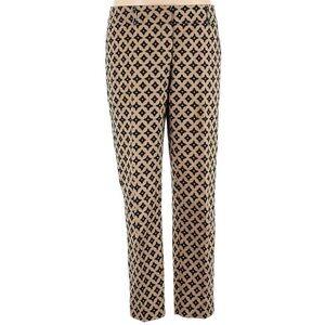 WHBM Foulard Camel Tan and Black Women's Black Ankle Pants